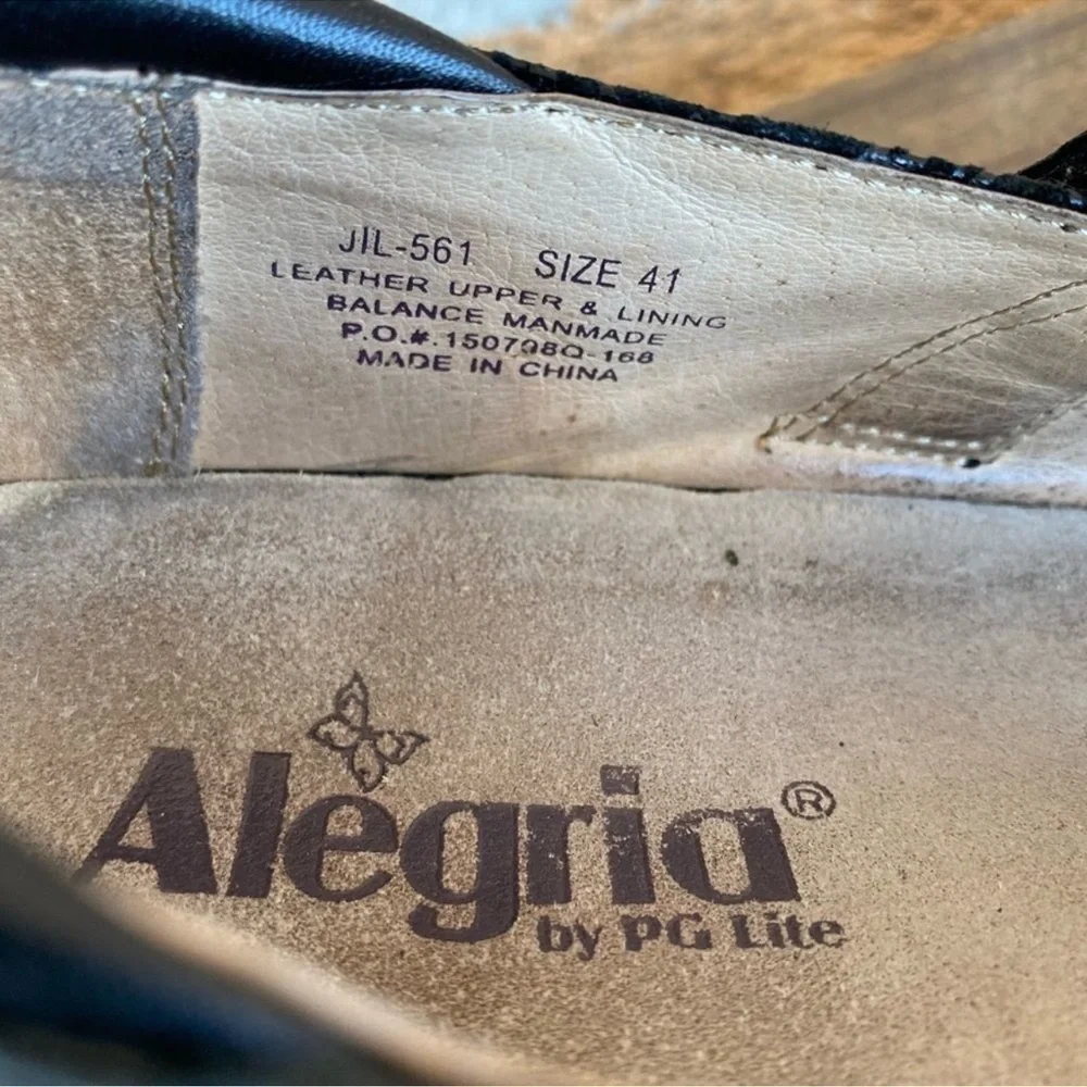 Alegria black paisley jill mary jane 41/10.5 - Picture 4 of 10
